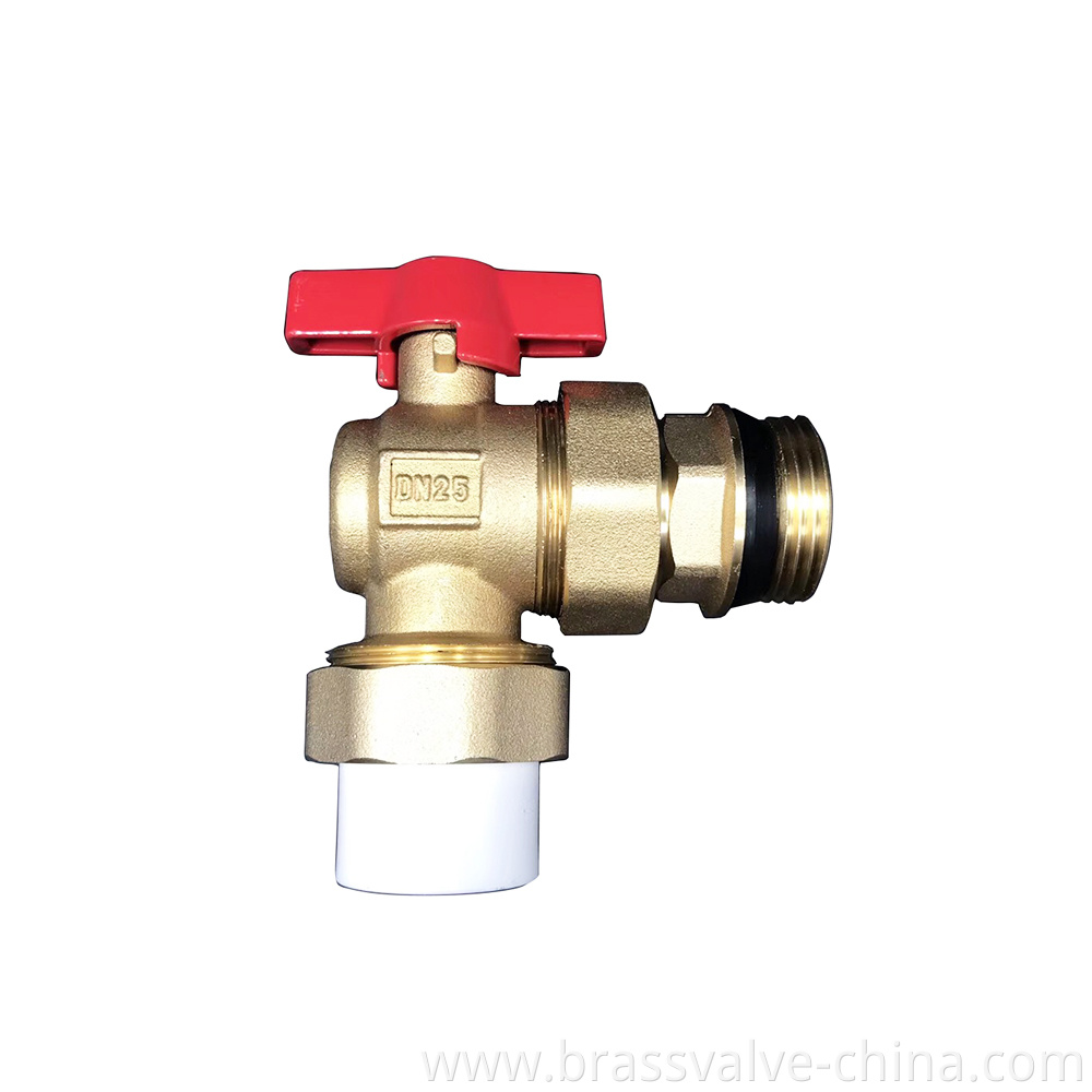 Hot Forging Brass Angle Ball Valve With Ppr Union Hb60 Jpg